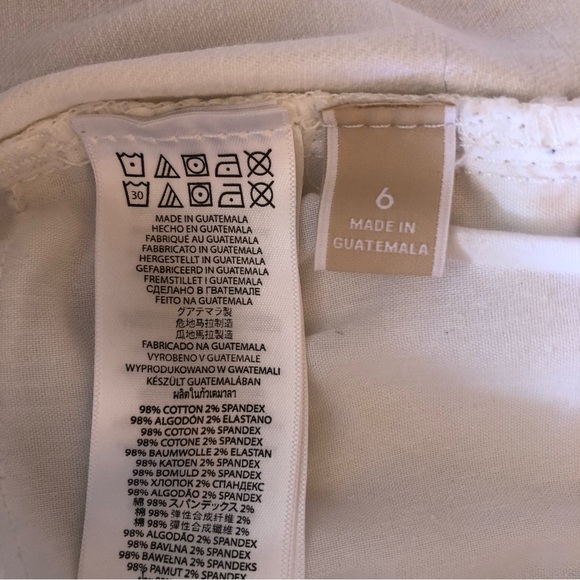 Micheal Kors white skinny jeans low rise stretch size 6 - Picture 8 of 8